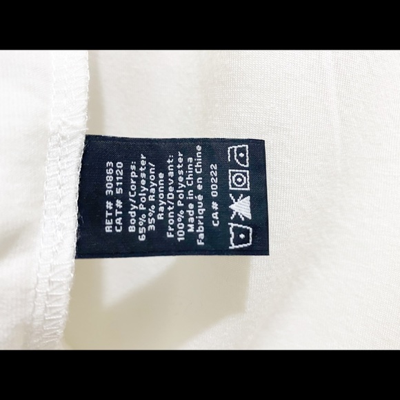 NWT Attitude Surplice Layered Tank Top White S 4/6 - Picture 8 of 13